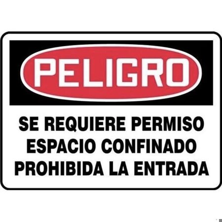 Accuform OSHA DANGER Safety Sign PERMIT SHMCSP058XL SHMCSP058XL